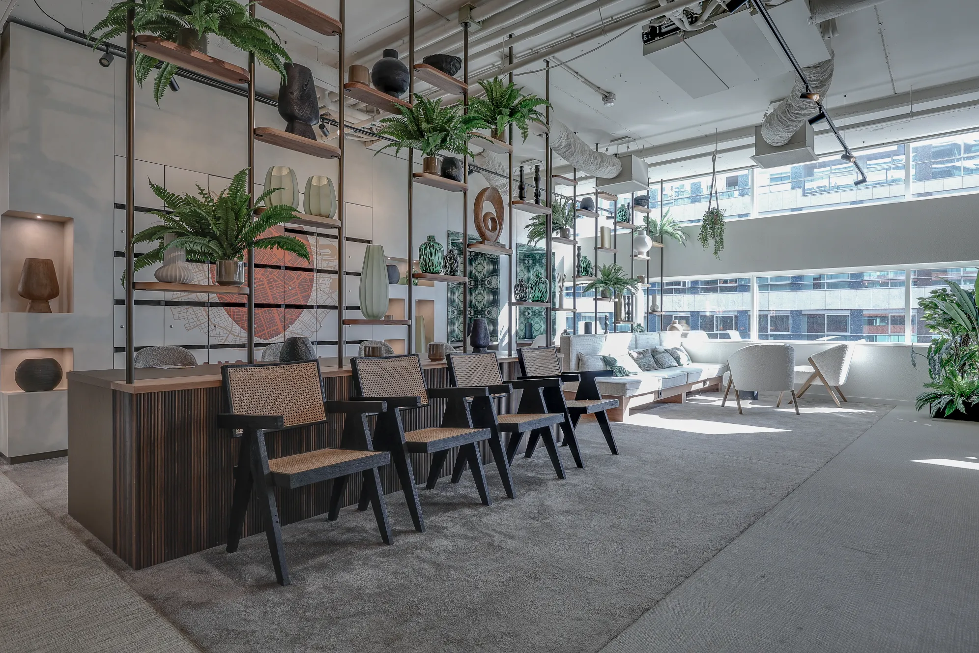 Work area at Tribes Amsterdam FOZ